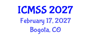 International Conference on Mathematical and Statistical Sciences (ICMSS) February 17, 2027 - Bogota, Colombia International Conference on Mathematical and Statistical Sciences (ICMSS) February 17, 2027 - Bogota, Colombia
