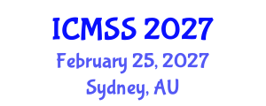 International Conference on Mathematical and Statistical Sciences (ICMSS) February 25, 2027 - Sydney, Australia International Conference on Mathematical and Statistical Sciences (ICMSS) February 25, 2027 - Sydney, Australia