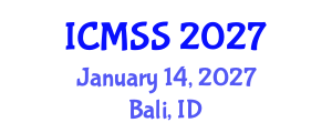 International Conference on Mathematical and Statistical Sciences (ICMSS) January 14, 2027 - Bali, Indonesia International Conference on Mathematical and Statistical Sciences (ICMSS) January 14, 2027 - Bali, Indonesia