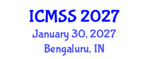 International Conference on Mathematical and Statistical Sciences (ICMSS) January 30, 2027 - Bengaluru, India International Conference on Mathematical and Statistical Sciences (ICMSS) January 30, 2027 - Bengaluru, India