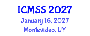 International Conference on Mathematical and Statistical Sciences (ICMSS) January 16, 2027 - Montevideo, Uruguay International Conference on Mathematical and Statistical Sciences (ICMSS) January 16, 2027 - Montevideo, Uruguay