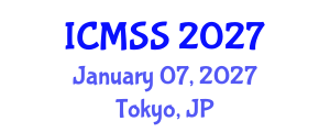International Conference on Mathematical and Statistical Sciences (ICMSS) January 07, 2027 - Tokyo, Japan International Conference on Mathematical and Statistical Sciences (ICMSS) January 07, 2027 - Tokyo, Japan