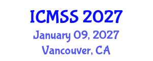 International Conference on Mathematical and Statistical Sciences (ICMSS) January 09, 2027 - Vancouver, Canada International Conference on Mathematical and Statistical Sciences (ICMSS) January 09, 2027 - Vancouver, Canada