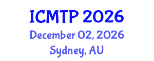 International Conference on Mathematical and Theoretical Physics (ICMTP) December 02, 2026 - Sydney, Australia International Conference on Mathematical and Theoretical Physics (ICMTP) December 02, 2026 - Sydney, Australia