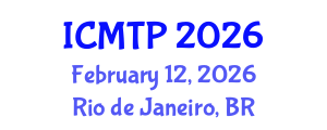 International Conference on Mathematical and Theoretical Physics (ICMTP) February 12, 2026 - Rio de Janeiro, Brazil International Conference on Mathematical and Theoretical Physics (ICMTP) February 12, 2026 - Rio de Janeiro, Brazil