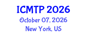 International Conference on Mathematical and Theoretical Physics (ICMTP) October 07, 2026 - New York, United States