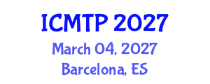 International Conference on Mathematical and Theoretical Physics (ICMTP) March 04, 2027 - Barcelona, Spain International Conference on Mathematical and Theoretical Physics (ICMTP) March 04, 2027 - Barcelona, Spain