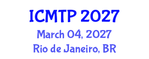 International Conference on Mathematical and Theoretical Physics (ICMTP) March 04, 2027 - Rio de Janeiro, Brazil International Conference on Mathematical and Theoretical Physics (ICMTP) March 04, 2027 - Rio de Janeiro, Brazil