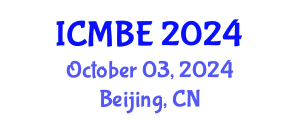 International Conference on Mathematical Biology and Ecology (ICMBE) October 03, 2024 - Beijing, China