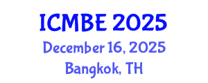 International Conference on Mathematical Biology and Ecology (ICMBE) December 16, 2025 - Bangkok, Thailand