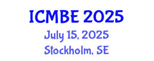 International Conference on Mathematical Biology and Ecology (ICMBE) July 15, 2025 - Stockholm, Sweden