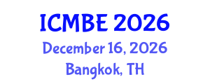 International Conference on Mathematical Biology and Ecology (ICMBE) December 16, 2026 - Bangkok, Thailand