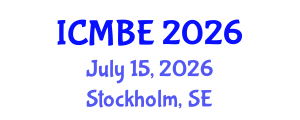 International Conference on Mathematical Biology and Ecology (ICMBE) July 15, 2026 - Stockholm, Sweden