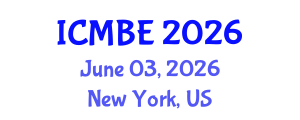 International Conference on Mathematical Biology and Ecology (ICMBE) June 03, 2026 - New York, United States