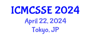 International Conference on Mathematical, Computational and Statistical Sciences and Engineering (ICMCSSE) April 22, 2024 - Tokyo, Japan