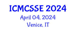 International Conference on Mathematical, Computational and Statistical Sciences and Engineering (ICMCSSE) April 04, 2024 - Venice, Italy