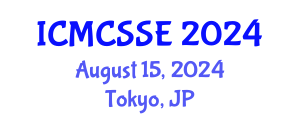 International Conference on Mathematical, Computational and Statistical Sciences and Engineering (ICMCSSE) August 15, 2024 - Tokyo, Japan