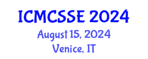 International Conference on Mathematical, Computational and Statistical Sciences and Engineering (ICMCSSE) August 15, 2024 - Venice, Italy