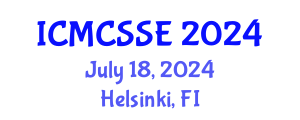 International Conference on Mathematical, Computational and Statistical Sciences and Engineering (ICMCSSE) July 18, 2024 - Helsinki, Finland