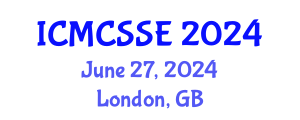 International Conference on Mathematical, Computational and Statistical Sciences and Engineering (ICMCSSE) June 27, 2024 - London, United Kingdom