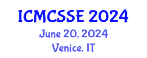 International Conference on Mathematical, Computational and Statistical Sciences and Engineering (ICMCSSE) June 20, 2024 - Venice, Italy