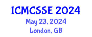 International Conference on Mathematical, Computational and Statistical Sciences and Engineering (ICMCSSE) May 23, 2024 - London, United Kingdom