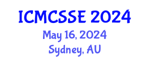 International Conference on Mathematical, Computational and Statistical Sciences and Engineering (ICMCSSE) May 16, 2024 - Sydney, Australia