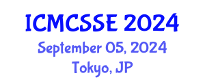 International Conference on Mathematical, Computational and Statistical Sciences and Engineering (ICMCSSE) September 05, 2024 - Tokyo, Japan