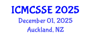 International Conference on Mathematical, Computational and Statistical Sciences and Engineering (ICMCSSE) December 01, 2025 - Auckland, New Zealand
