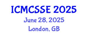 International Conference on Mathematical, Computational and Statistical Sciences and Engineering (ICMCSSE) June 28, 2025 - London, United Kingdom
