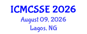 International Conference on Mathematical, Computational and Statistical Sciences and Engineering (ICMCSSE) August 09, 2026 - Lagos, Nigeria