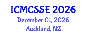 International Conference on Mathematical, Computational and Statistical Sciences and Engineering (ICMCSSE) December 01, 2026 - Auckland, New Zealand