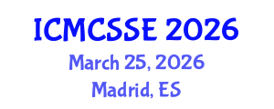 International Conference on Mathematical, Computational and Statistical Sciences and Engineering (ICMCSSE) March 25, 2026 - Madrid, Spain
