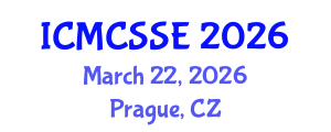 International Conference on Mathematical, Computational and Statistical Sciences and Engineering (ICMCSSE) March 22, 2026 - Prague, Czechia