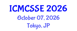 International Conference on Mathematical, Computational and Statistical Sciences and Engineering (ICMCSSE) October 07, 2026 - Tokyo, Japan