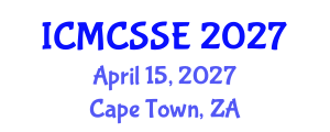 International Conference on Mathematical, Computational and Statistical Sciences and Engineering (ICMCSSE) April 15, 2027 - Cape Town, South Africa International Conference on Mathematical, Computational and Statistical Sciences and Engineering (ICMCSSE) April 15, 2027 - Cape Town, South Africa