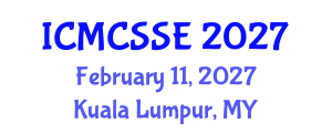 International Conference on Mathematical, Computational and Statistical Sciences and Engineering (ICMCSSE) February 11, 2027 - Kuala Lumpur, Malaysia International Conference on Mathematical, Computational and Statistical Sciences and Engineering (ICMCSSE) February 11, 2027 - Kuala Lumpur, Malaysia