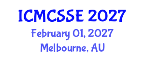 International Conference on Mathematical, Computational and Statistical Sciences and Engineering (ICMCSSE) February 01, 2027 - Melbourne, Australia