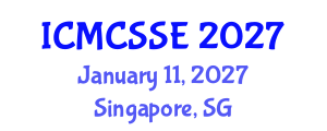 International Conference on Mathematical, Computational and Statistical Sciences and Engineering (ICMCSSE) January 11, 2027 - Singapore, Singapore
