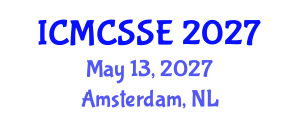 International Conference on Mathematical, Computational and Statistical Sciences and Engineering (ICMCSSE) May 13, 2027 - Amsterdam, Netherlands