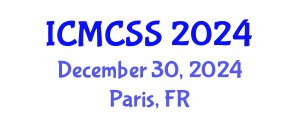 International Conference on Mathematical, Computational and Statistical Sciences (ICMCSS) December 30, 2024 - Paris, France