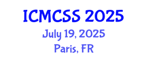 International Conference on Mathematical, Computational and Statistical Sciences (ICMCSS) July 19, 2025 - Paris, France