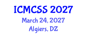 International Conference on Mathematical, Computational and Statistical Sciences (ICMCSS) March 24, 2027 - Algiers, Algeria