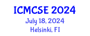 International Conference on Mathematical, Computational Science and Engineering (ICMCSE) July 18, 2024 - Helsinki, Finland