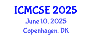 International Conference on Mathematical, Computational Science and Engineering (ICMCSE) June 10, 2025 - Copenhagen, Denmark