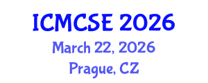 International Conference on Mathematical, Computational Science and Engineering (ICMCSE) March 22, 2026 - Prague, Czechia