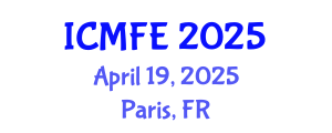 International Conference on Mathematical Finance and Economics (ICMFE) April 19, 2025 - Paris, France