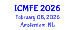 International Conference on Mathematical Finance and Economics (ICMFE) February 08, 2026 - Amsterdam, Netherlands