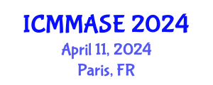 International Conference on Mathematical Methods and Applications in Science and Engineering (ICMMASE) April 11, 2024 - Paris, France