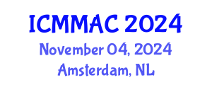 International Conference on Mathematical Modeling, Analysis and Computation (ICMMAC) November 04, 2024 - Amsterdam, Netherlands